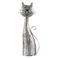 Kovová dekorace Kočka, 15 x 44 x 7 cm
