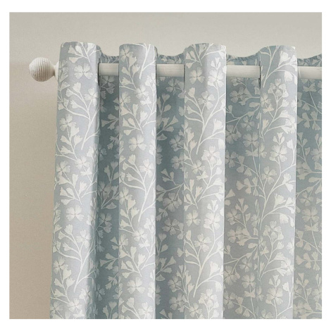 Modré závěsy v sadě 2 ks 229x229 cm Brooke Floral – Catherine Lansfield