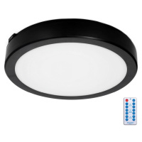 LED Koupelnové stropní svítidlo se senzorem NAIROS LED/24W/230V IP65 černá + DO