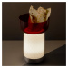 Artemide Artemide Bontà LED stolní lampa, červená miska