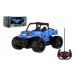 Auto RC buggy pick-up terénní modré 22cm plast 27MHz na baterie se světlem