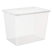 Plast Team Úložný box 80 l, 59,5 × 39,5 × 43 cm Basic box, čirý