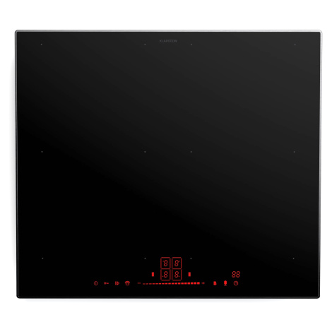 Klarstein Indukční varná deska NanoGlow, 4 varné desky, flexi zóny, booster, nanopovlak