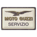 Plechová cedule Moto Guzzi Servizio, (30 x 20 cm)