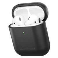 AlzaGuard Genuine Leather Case pro AirPods 1. a 2. generace černé