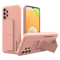 Wozinsky Flexibilní silikonové pouzdro se stojánkem na Samsung Galaxy A13 5G Pink