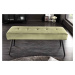 LuxD Designová lavice Bailey 100 cm olivovo-zelený samet