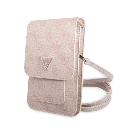 Guess PU 4G Triangle Logo Phone Bag Pink