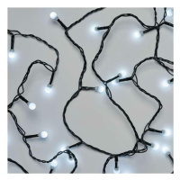 EMOS LED vánoční cherry řetěz – kuličky, 48 m, venkovní i vnitřní, studená bílá, časovač D5AC05