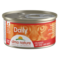 Almo Nature Daily Menü kousky, 24 × 85 g hovězí maso