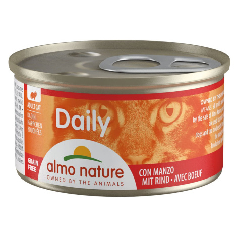 Almo Nature Daily Menü kousky, 24 × 85 g hovězí maso Almo Nature Holistic