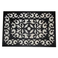 Home Elements Gumová rohožka černá 40 × 60 cm