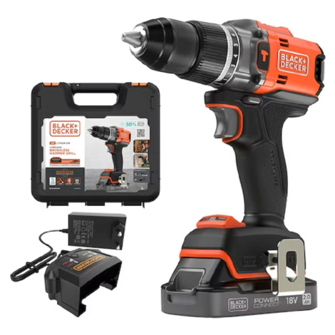 Black+Decker Aku příklepová vrtačka BLD683D1XK-QW (1x2,0Ah) Black + Decker