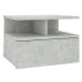Nástěnný noční stolek beronově šedý 40 x 31 x 27 cm dřevotříska