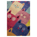 Conceptum Hypnose Dětský koberec Cats 100x160 cm vícebarevný