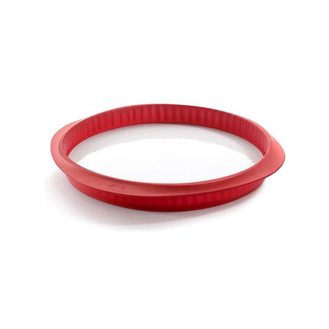 LEKUE Zapékací forma s odnímatelným talířem na quiche Lékué Quiche Pan 28 cm | červená