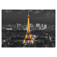 FTN S 2468 AG Design vliesová fototapeta 4-dílná Eiffel in the night, velikost 360 x 270 cm