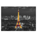 FTN S 2468 AG Design vliesová fototapeta 4-dílná Eiffel in the night, velikost 360 x 270 cm