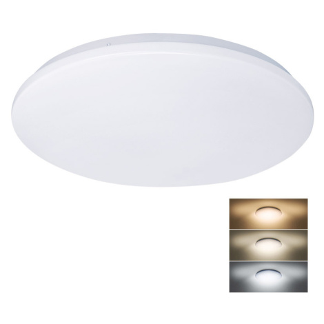 SOLIGHT WO793 LED stropní světlo Plain, 3CCT, 36W, 2520lm, 3000K, 4000K, 6000K, kulaté, 45cm