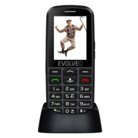 Tlačítkový telefon pro seniory Evolveo EasyPhone EG, černý