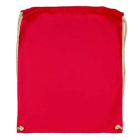 Bavlněný batoh k domalování - barva červená