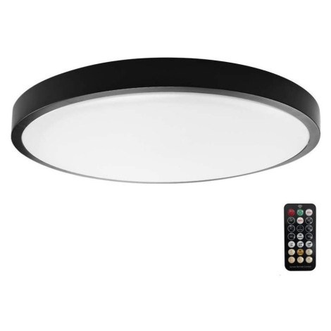 LED Koupelnové stropní svítidlo se senzorem LED/36W/230V 4000K IP44 černá Donoci