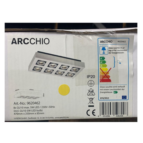 Arcchio Arcchio - LED Bodové svítidlo VINCE 8xGU10/5W/230V