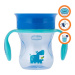 CHICCO Hrnek Perfect 360 s držadly 200 ml, modrý 12m +