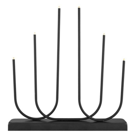 EMOS Vánoční světelná LED dekorace s časovačem Zahra černá