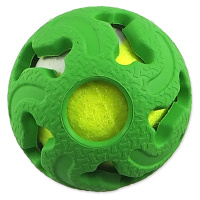 Dog Fantasy Míček gumový s tenisákem 5 cm zelený