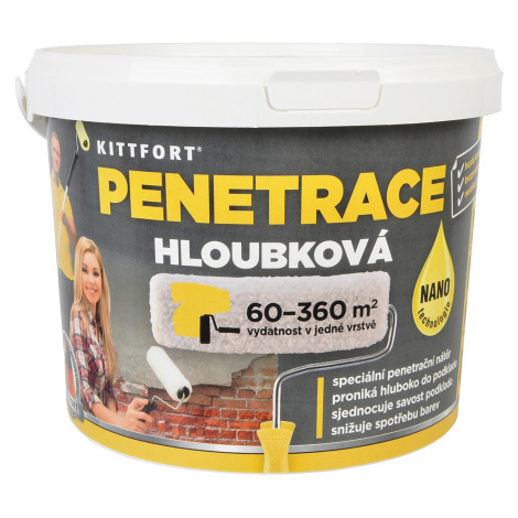 Penetrace hloubková Nano 3 kg KITTFORT