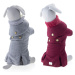 Vsepropejska Rossi zimní kabát pro psa s fleecem Barva: Vínová, Délka zad (cm): 21, Obvod hrudní