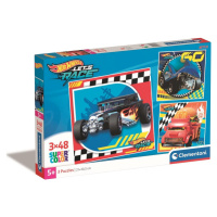 Puzzle Hot Wheels, (3x) 48 ks