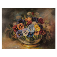 Ilustrace Original Oil Painting Of Colorful Flower, JonGorr, (40 x 30 cm)