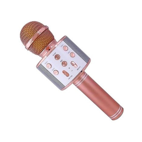 ALUM Bezdrátový karaoke mikrofon WS-858 rose gold