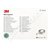 3M Micropore papír.náplast bílá 1.25cmx9.1m 24ks