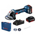 BOSCH GWS 180-LI aku úhlová bruska Professional 2x4.0 Ah LiIon 06019H9021