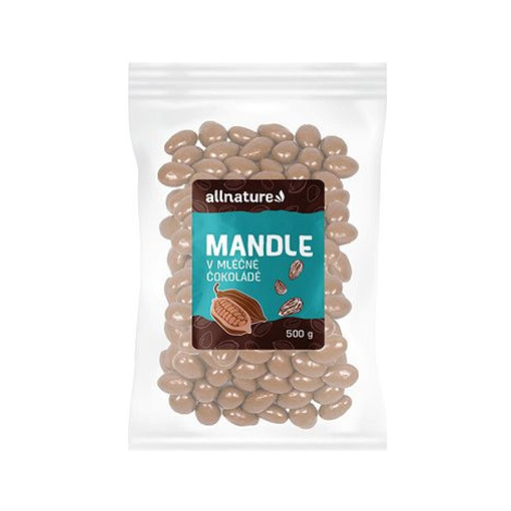 Allnature Mandle v mléčné čokoládě 500 g