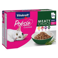 Vitakraft Cat mokré krmivo Poésie® Classique meaty multipack masový mix v omáčce 12 × 85 g