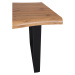 Jídelní stůl ADDY dub divoký/černá, šířka 160 cm