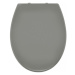 Ridder 02101107 MIAMI WC sedátko, soft close, PP termoplast - šedá 44,3 × 37 cm