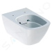 GEBERIT Smyle Square Závěsné WC, Rimfree, bílá 500.208.01.1