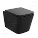 kielle 30111040 - Závěsné WC se sedátkem SoftClose, Rimless, matná černá