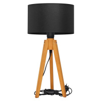 Stolní lampa ALBA 1xE27/15W/230V černá/dub