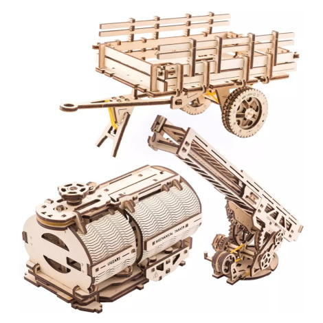 Ugears 3D dřevěné mechanické puzzle Sada příslušenství pro náklaďák UGM-11