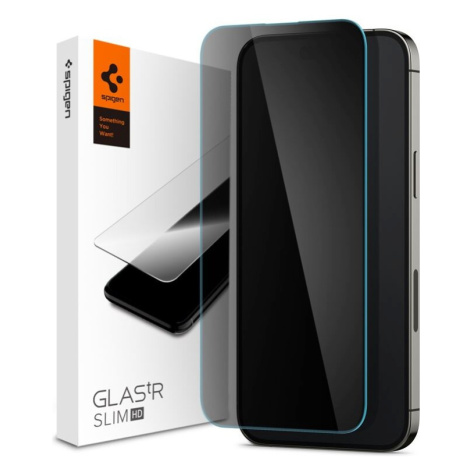 Spigen tR Slim HD 1P ochanné sklo iPhone 14 Pro modré