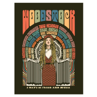 Ilustrace Woodstock Festival Poster, Retrodrome, 30 × 40 cm