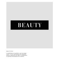 Ilustrace Beauty definition, Finlay & Noa, 30 × 40 cm