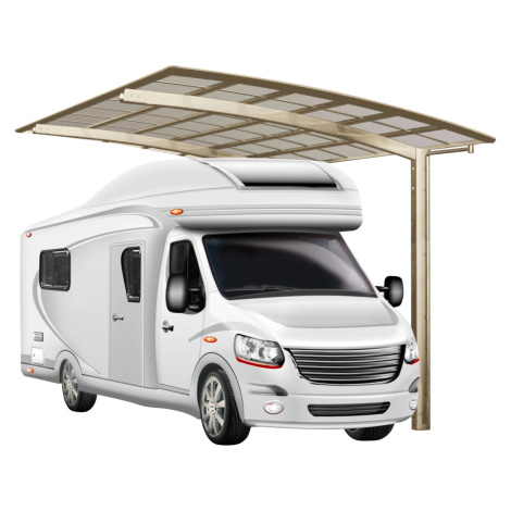 Ximax Alu přístřešek na auto Portoforte Caravan Typ 60 vzhled oceli 270 x 495 cm