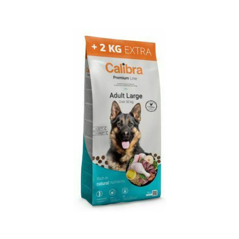 Calibra Dog Premium Line Adult Large 12+2kg +2 kg zdarma